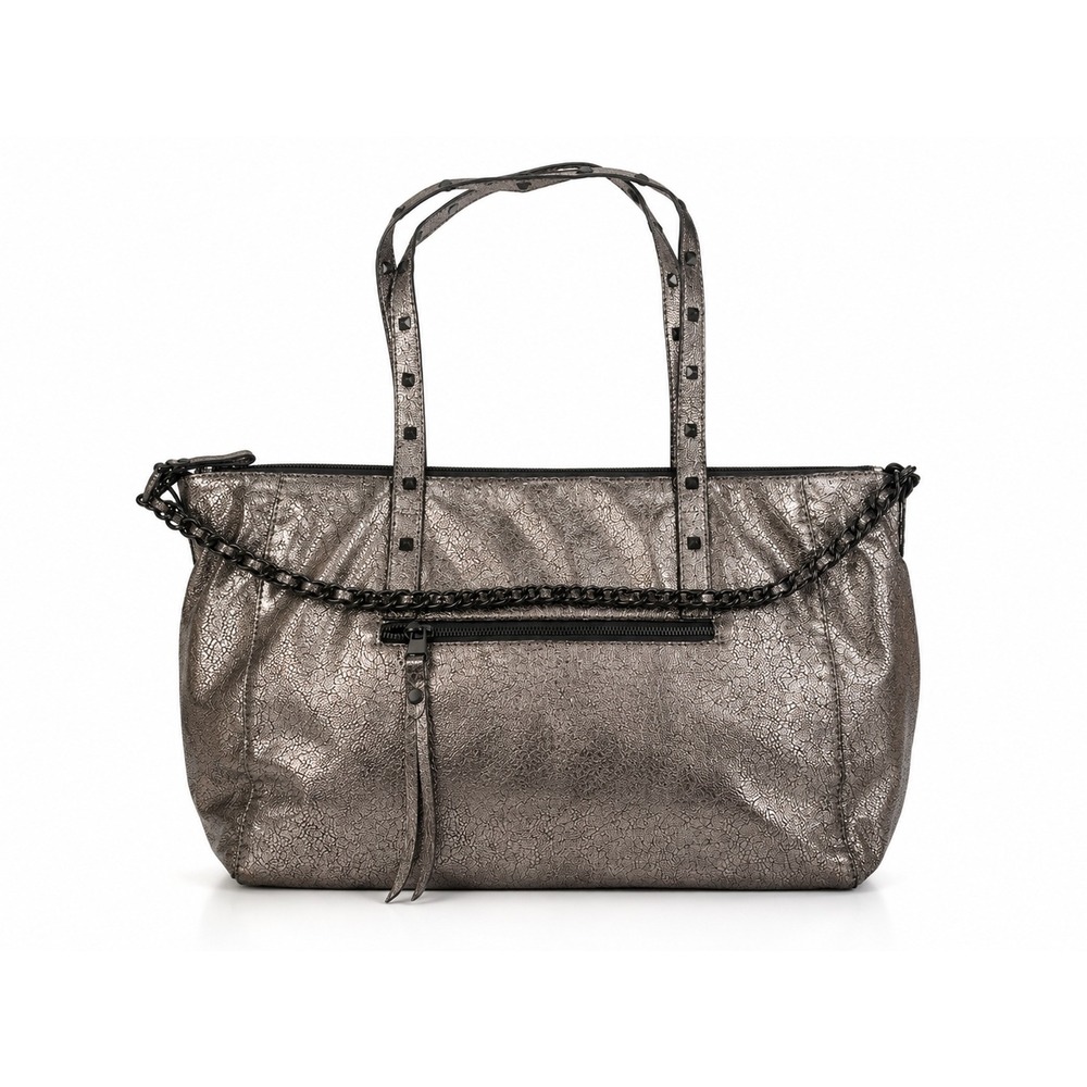 Gianni Bini Vintage Y2K Metallic Pewter Sequin Shoulder Bag Purse NWT